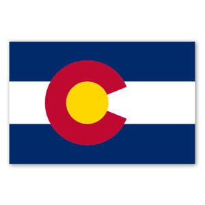 Colorado Flag Aufkleber