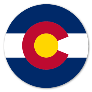 Colorado Circle Flag Aufkleber