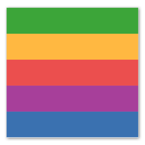 Aufkleber Regenbogenflagge