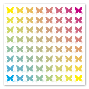 Butterfly Rainbow Aufkleber