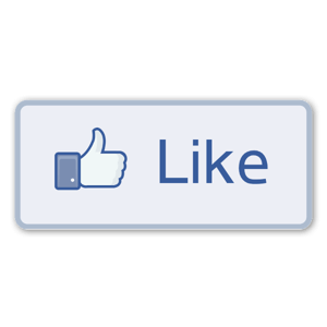 Like Button Aufkleber