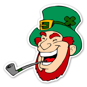 Leprechaun Aufkleber