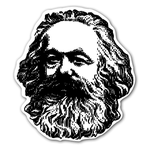 Aufkleber Karl Marx