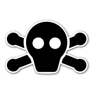 Logo Totenkopf Aufkleber