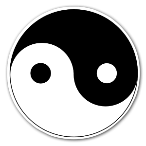 Ying und Yang Sticker